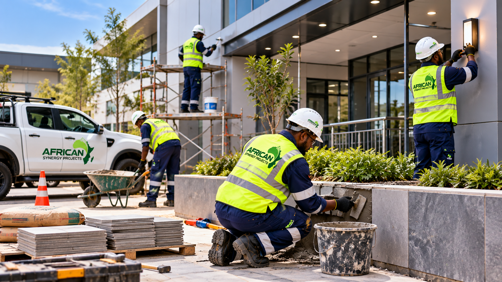 Site improvement and general construction support for a commercial property